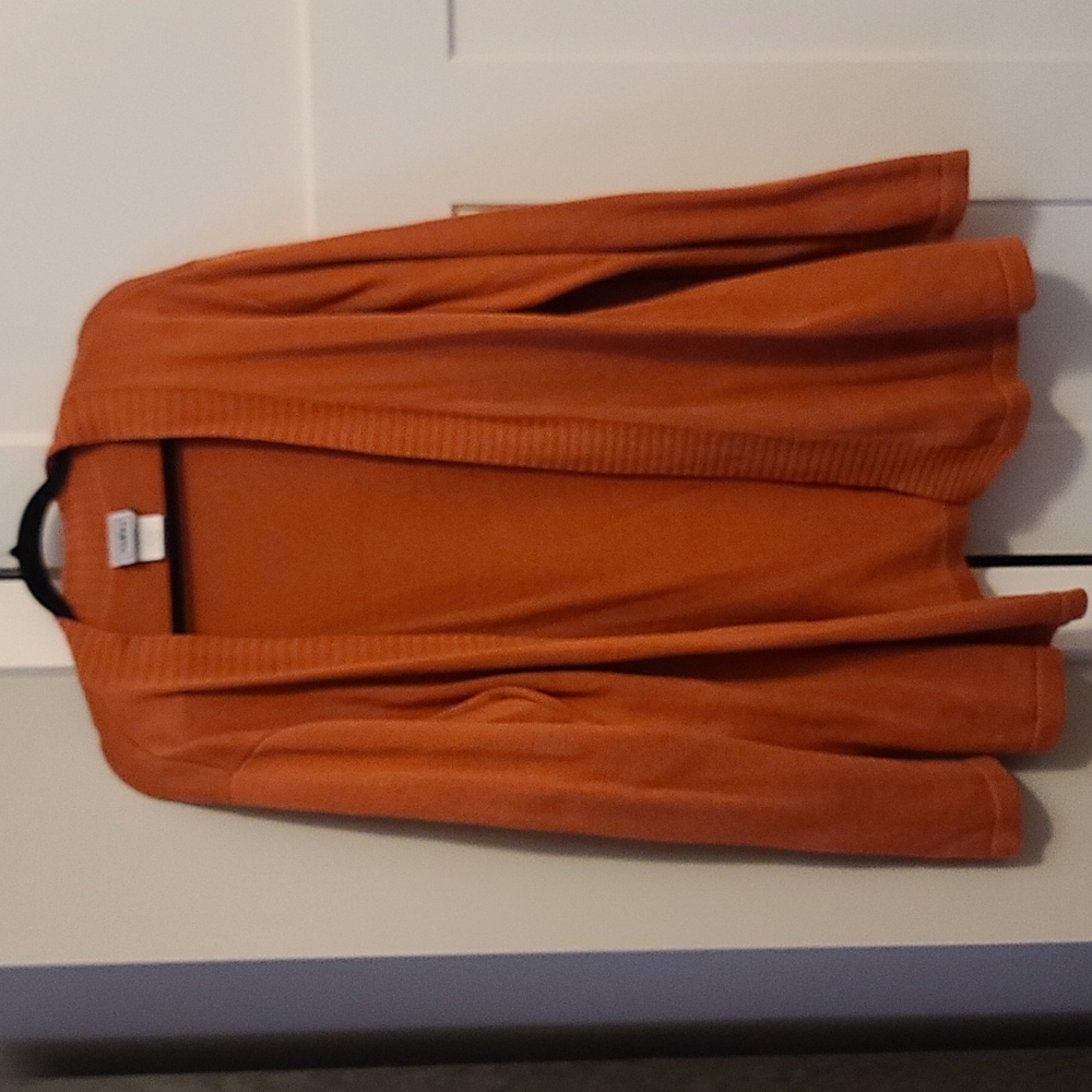 Orange Cardigan Size 2X